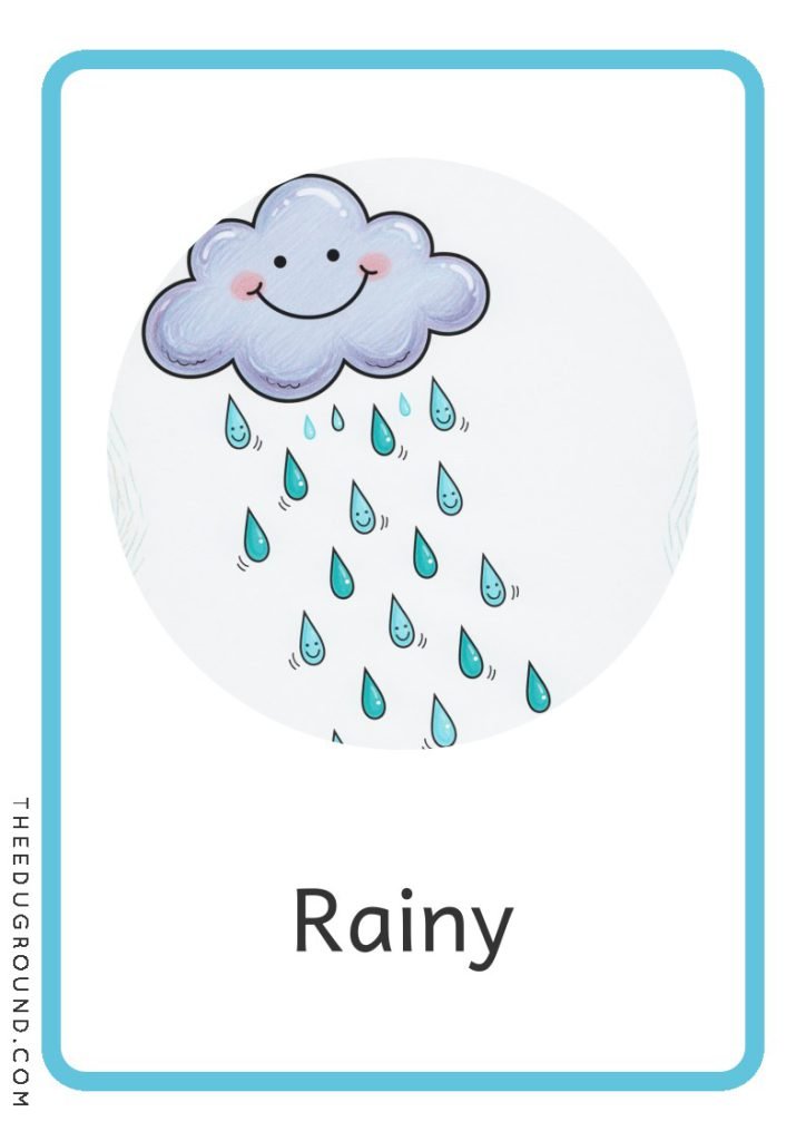 Free Weather Flashcard