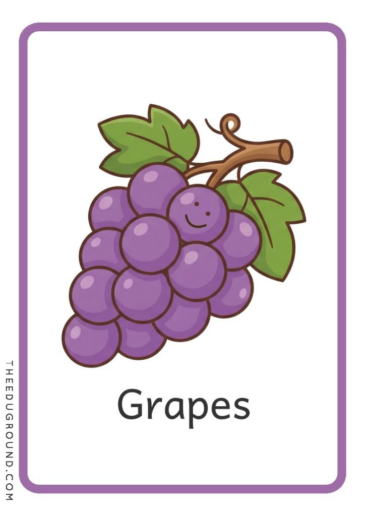 Fruit Flashcards for Kids