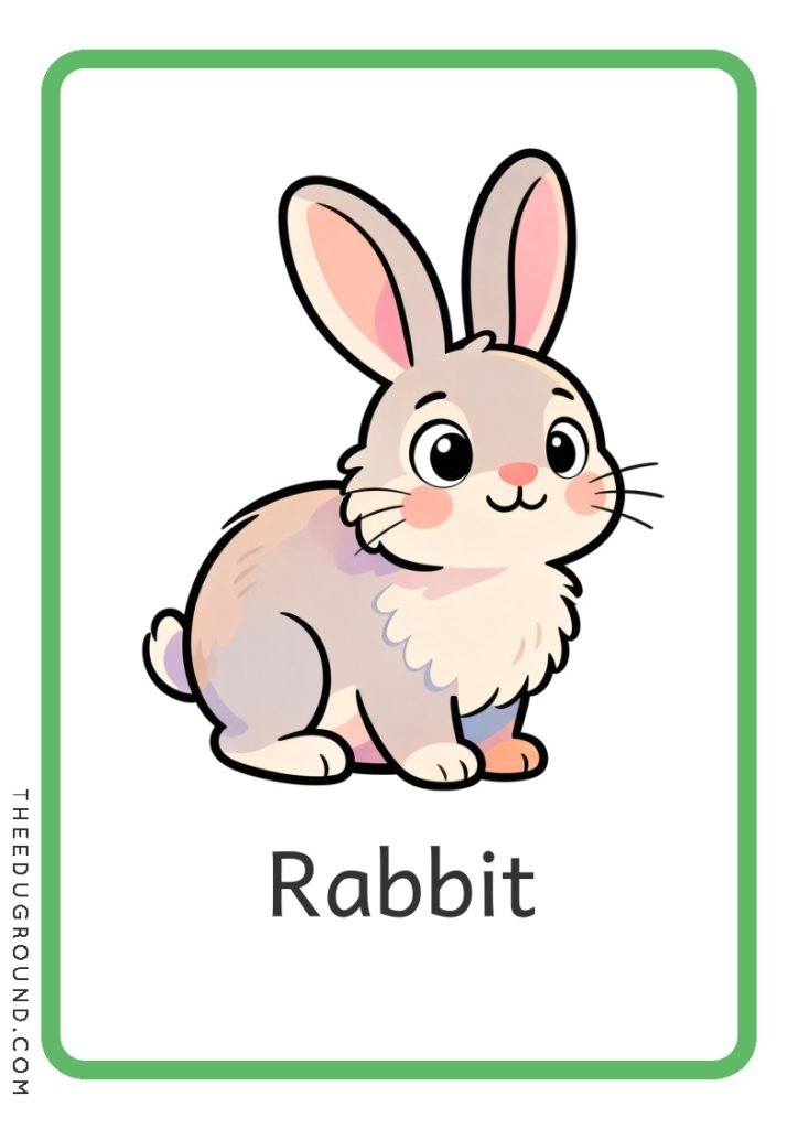 Animals flashcards for Preschool