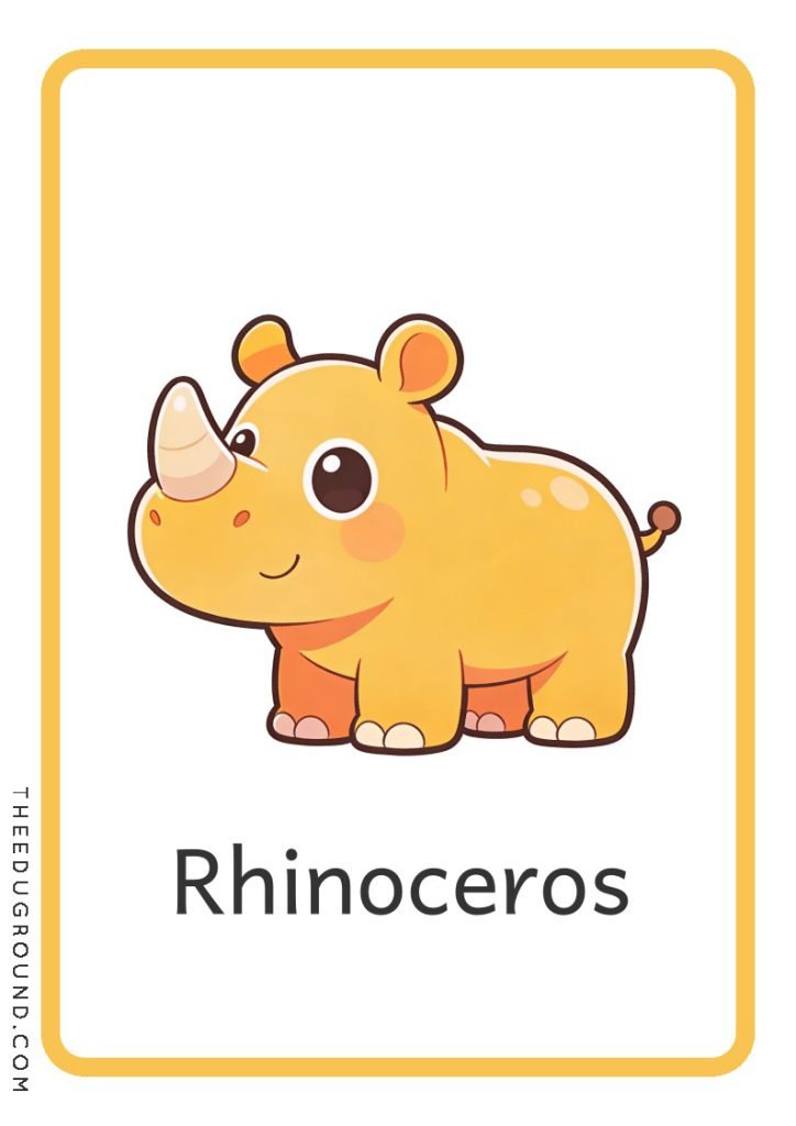 Download Animal flashcards for Kindergarten