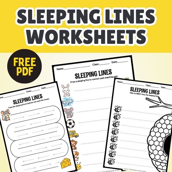 Free Sleeping Line Worksheets PDF Download