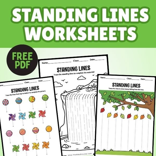 Free Standing Line Worksheets PDF Download