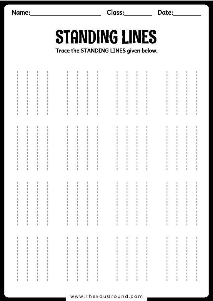 Simply trace standing lines